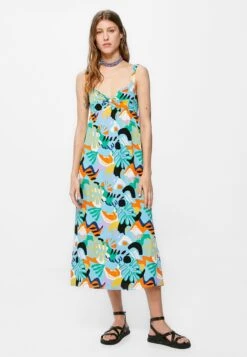 Springfield Printed - Jurk - Turquesa