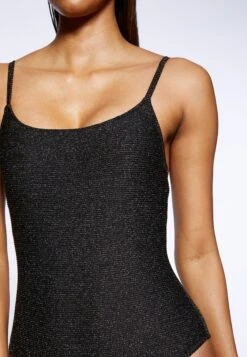 Koton Tissued Glitter Spaghetti Strappy Padded U Neck - Badpak - Gold -Only Mode Winkel 56e9332f380f4011978b86801c0444e1