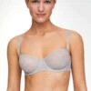 Oysho Non-Padded Underwired In Shiny - Voorgevormde Bh - Grey