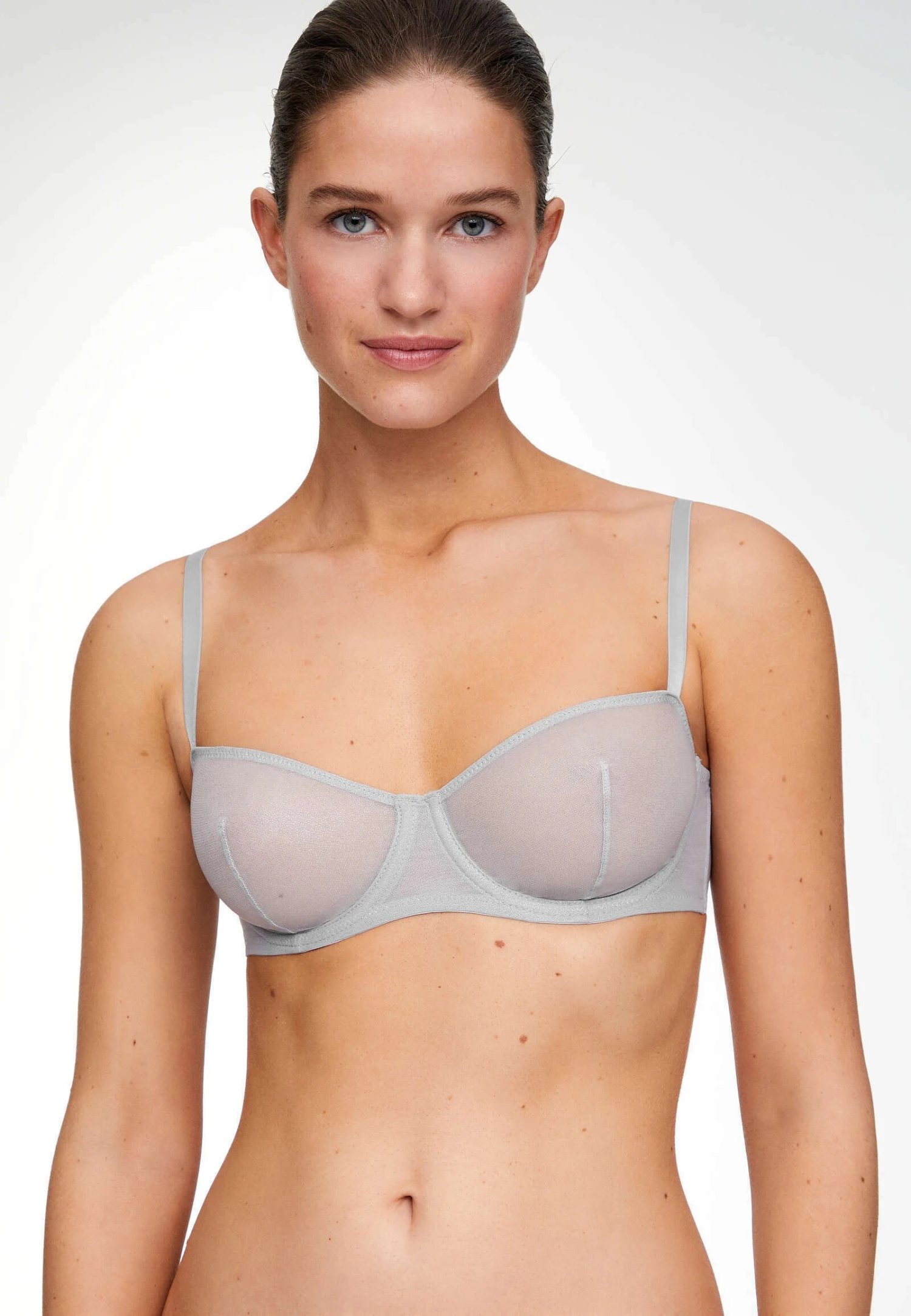Oysho Non-Padded Underwired In Shiny - Voorgevormde Bh - Grey 1 Oysho Non-Padded Underwired In Shiny - Voorgevormde Bh - Grey