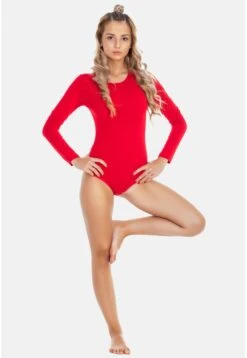 Langarm - Body - Rot