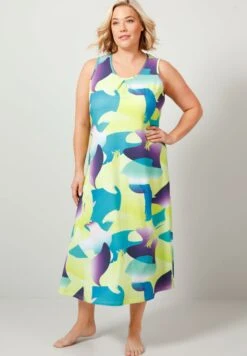 Strandaccessoire - Grün/Lila