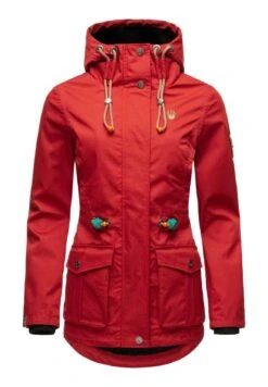 Marikoo Babetaa - Parka - Cherry Red -Only Mode Winkel 572d80a0ff684dd69ab9e40ae42fdfbc