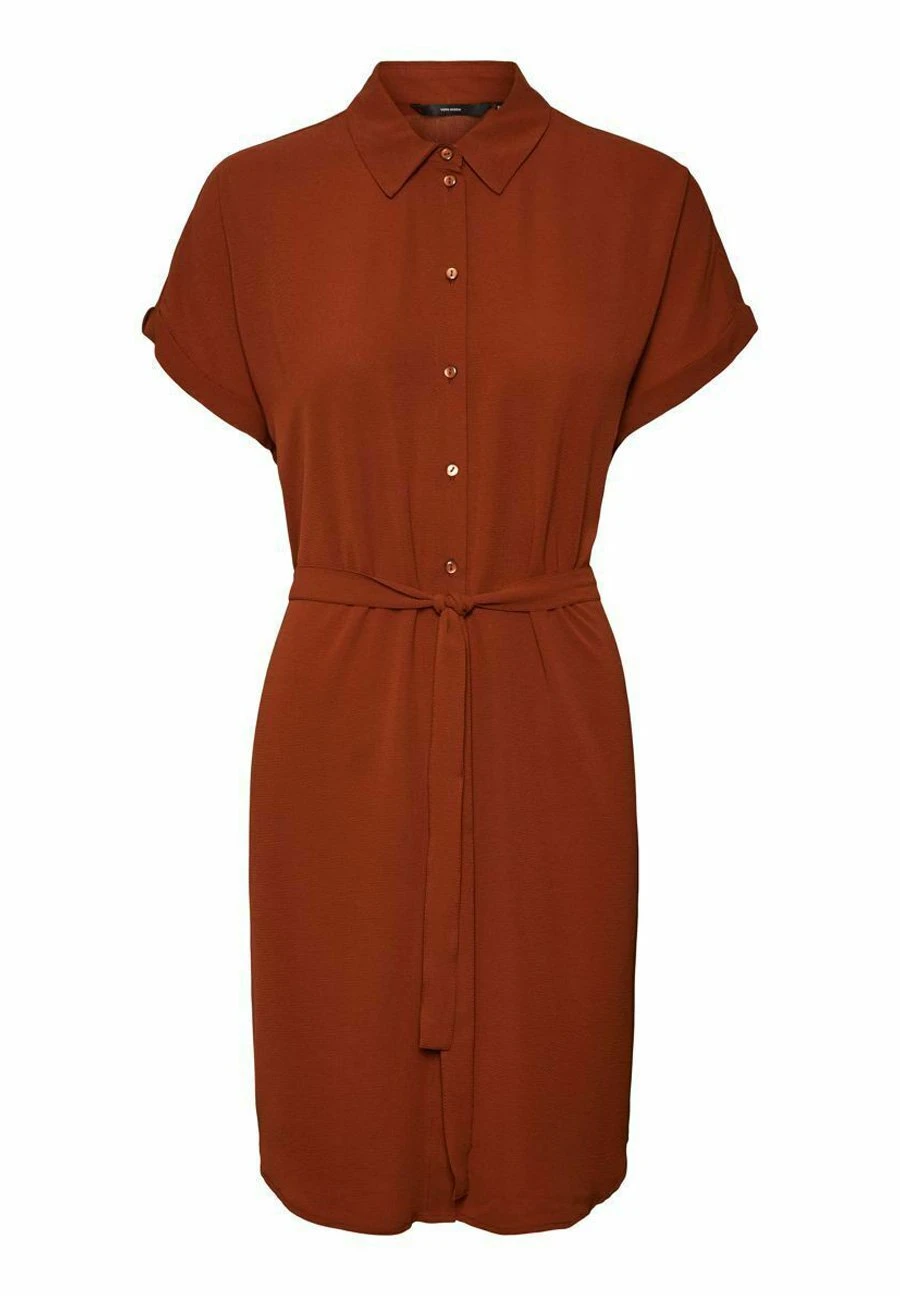 Vero Moda Blousejurk - Madder Brown 5 Vero Moda Blousejurk - Madder Brown - Afbeelding 5