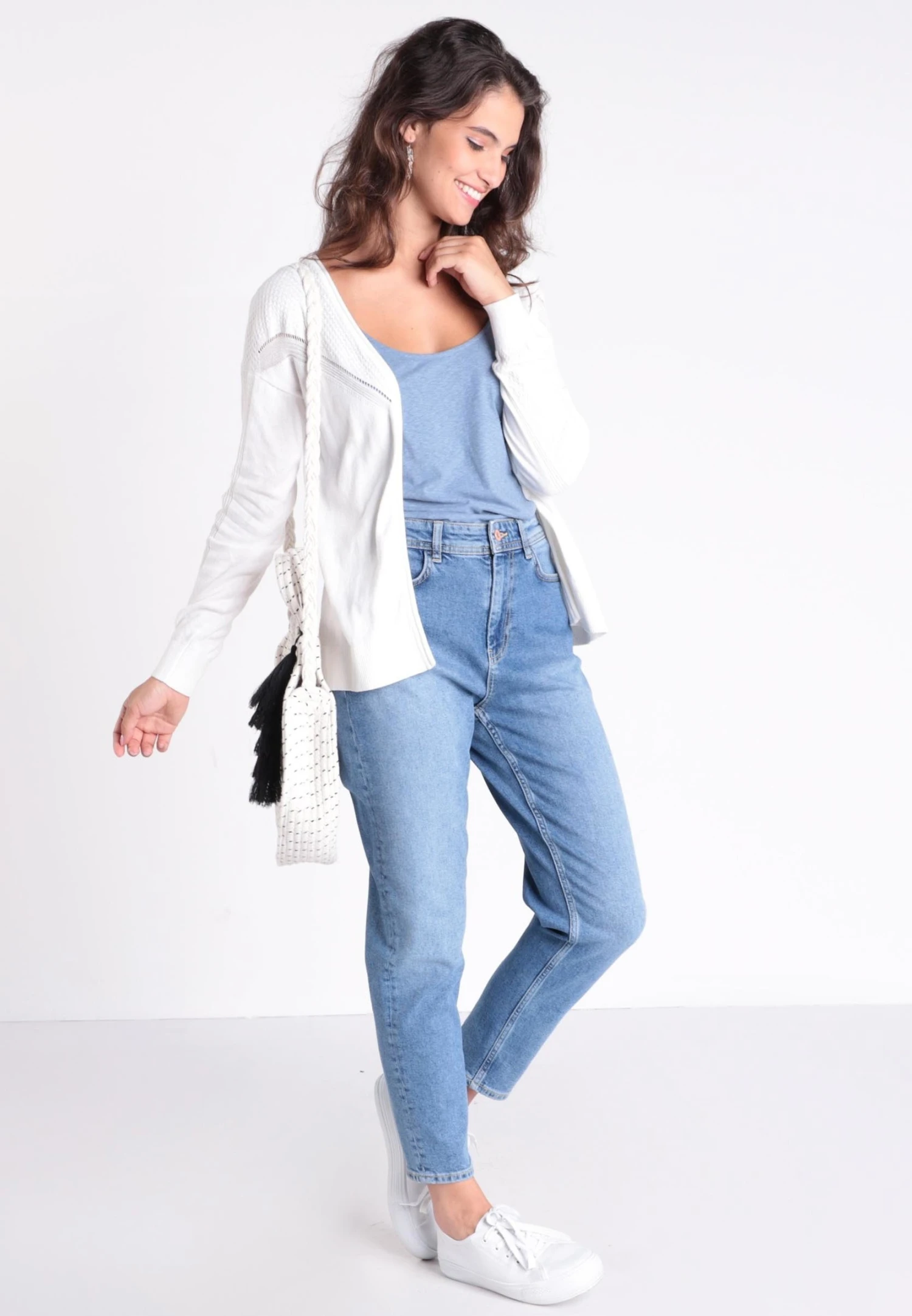 Mom- Slim Fit Jeans - Denim Used 2 Mom- Slim Fit Jeans - Denim Used - Afbeelding 2