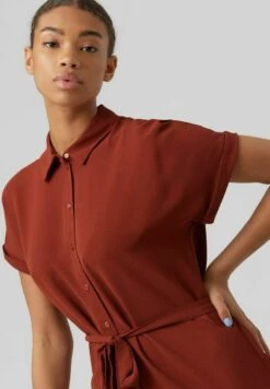 Vero Moda Blousejurk - Madder Brown 8 Vero Moda Blousejurk - Madder Brown -Only Mode Winkel 5843d2bbcdff4797b455d47b481cb2cd