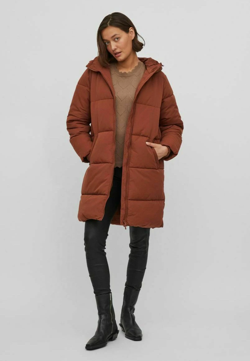 Vila Winterjas - Tobacco Brown 2 Vila Winterjas - Tobacco Brown - Afbeelding 2