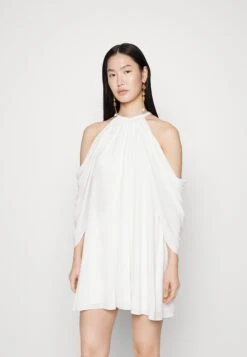 Halston Elsie Dress In Stretch- Jerseyjurk - Chalk