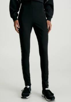 Calvin Klein Jeans Milano Logo Tape - Legging - Ck Black