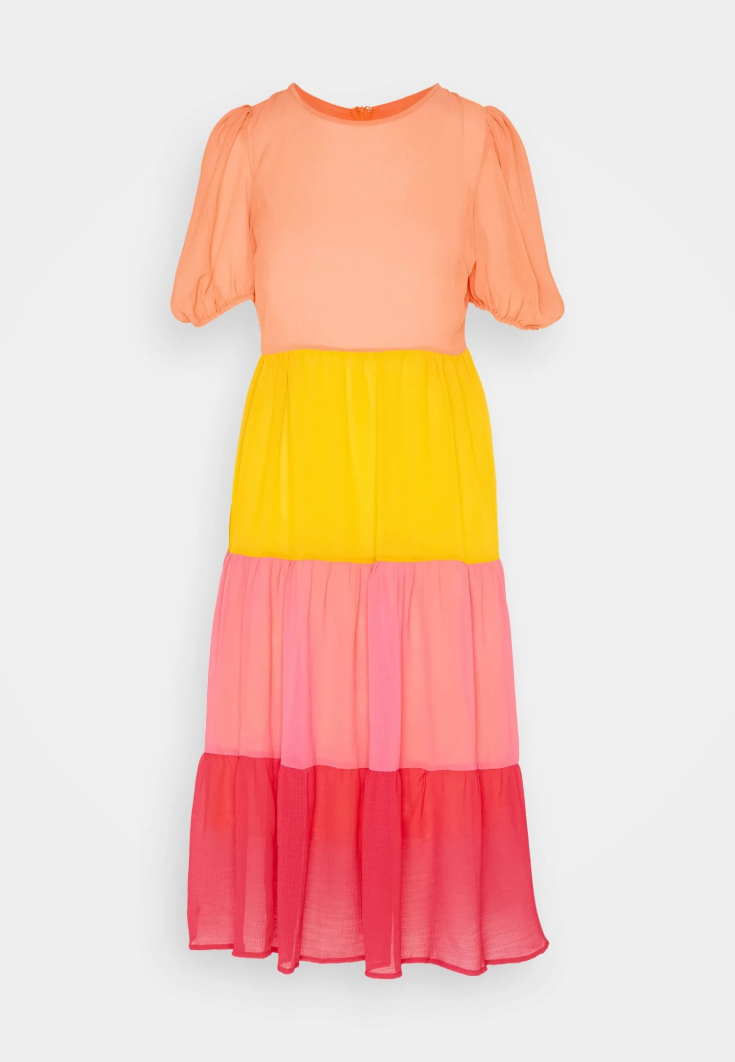 NEVER FULLY DRESSED Tiered Abigail - Jurk - Orange/Pink 5 NEVER FULLY DRESSED Tiered Abigail - Jurk - Orange/Pink - Afbeelding 5