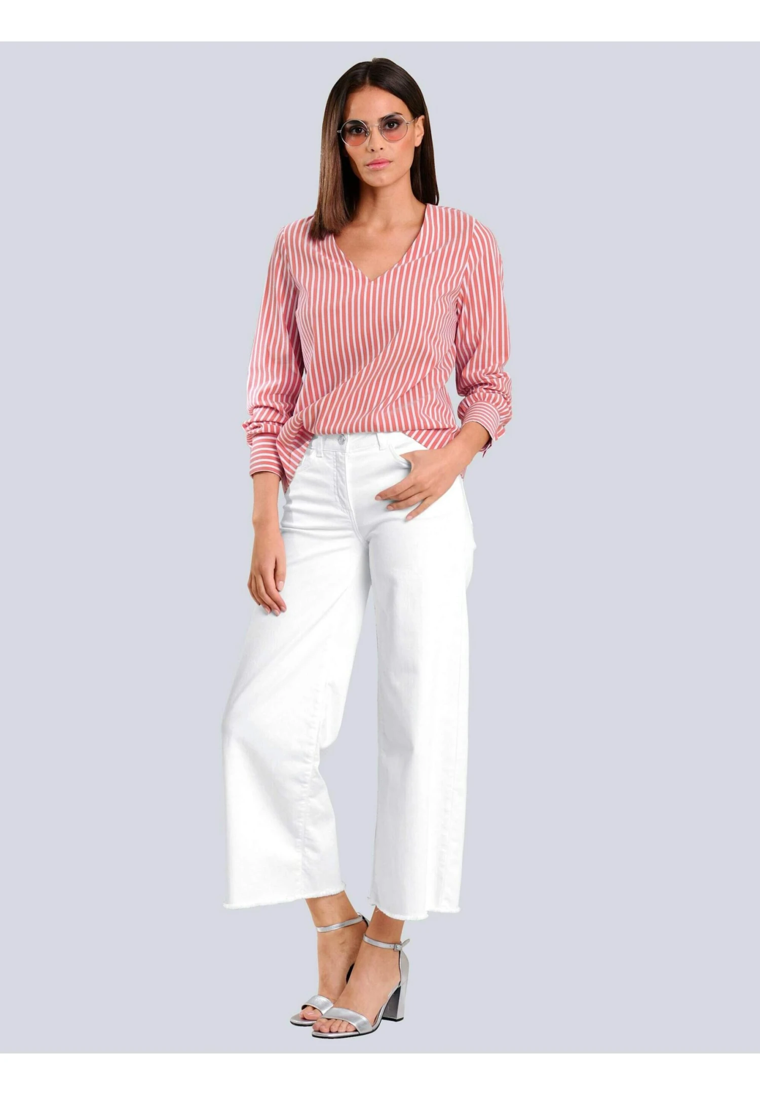 Flared Jeans - Off-White 2 Flared Jeans - Off-White - Afbeelding 2
