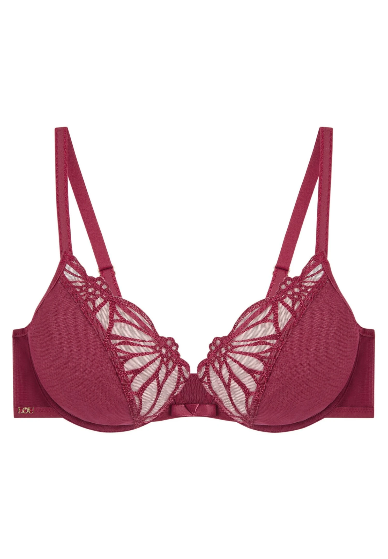 Fèvre - Beugel Bh - Lie De Vin 5 Fèvre - Beugel Bh - Lie De Vin - Afbeelding 5