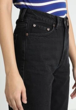WEEKDAY Rowe Extra High Straight Jeans - Straight Leg Jeans - Echo Black -Only Mode Winkel 5a64be27c0a44fb881c589aa261f219d