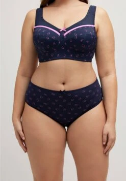 Ulla Popken Midi Lot De 4 Cœurs - Slip - Dark Blue