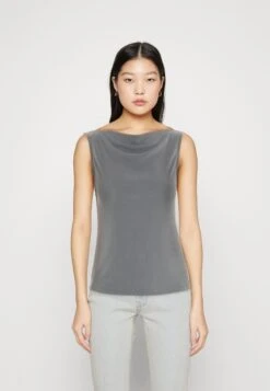 Monki Top - Grey Medium Dusty