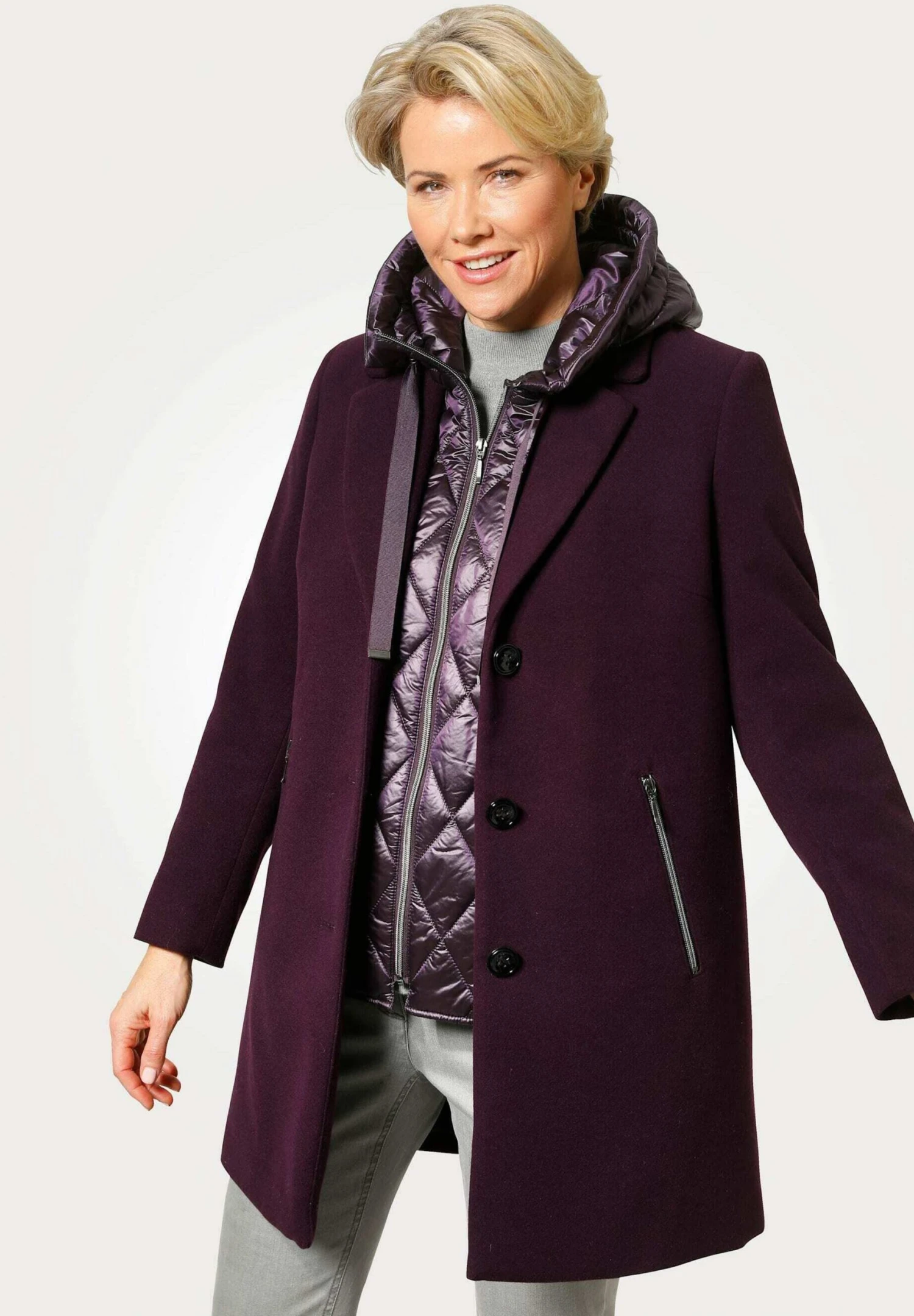 2-In-1- Winterjas - Lila 1 2-In-1- Winterjas - Lila