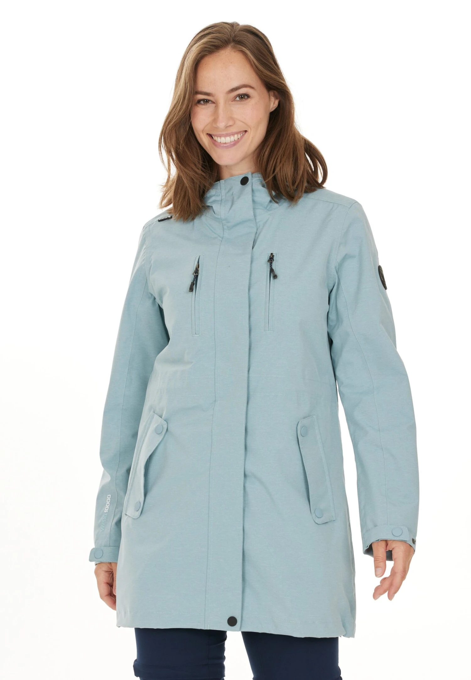Whistler Regenmantel Leia W W-Pro 10000 - Parka - Lichtblauw 1 Whistler Regenmantel Leia W W-Pro 10000 - Parka - Lichtblauw