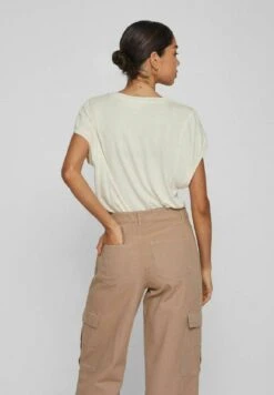 Vila Kurzärmeliges - T-Shirt Basic - Birch -Only Mode Winkel 5b3980ea368b4ef6a32e3a329e925ef0