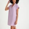 Low Short Sleeves Casual Fit Short - Jurk - Lilac