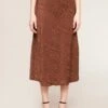 Mi-Longue En À Imprimé Zébré - A-Lijn Rok - Marrone