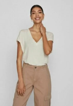 Vila Kurzärmeliges - T-Shirt Basic - Birch