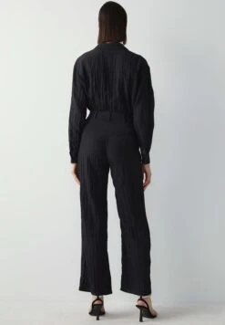 Ipekyol Palazzo Textured Wide Leg Fit - Broek - Black 7 Ipekyol Palazzo Textured Wide Leg Fit - Broek - Black -Only Mode Winkel 5e026e0cf8d74170b42e1475d9f28d12