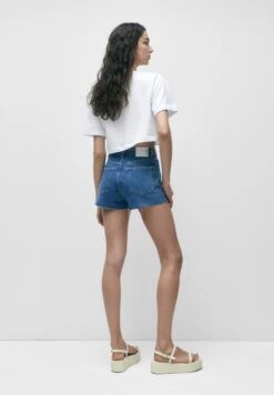 PULL & BEAR With Crossover Waistband - Jeansshort - Blue Grey 8 PULL & BEAR With Crossover Waistband - Jeansshort - Blue Grey -Only Mode Winkel 5e2307b3d1dd4fa896da1ce8a61e6782