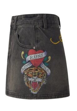 Ed Hardy Love Runs Wild- Jeansrok - Washed Black 11 Ed Hardy Love Runs Wild- Jeansrok - Washed Black -Only Mode Winkel 5e3771a74bde439380474b6ed736cfa1