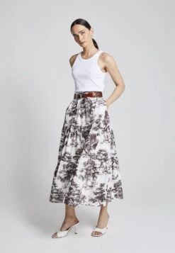 Wylee Skirt - A-Lijn Rok - Mottled Brown
