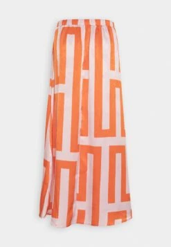 Vila Viline Midi Skirt - Maxirok - Orange/Misty Rose -Only Mode Winkel 5e7be5462aa541e188c9197c09ae78cb