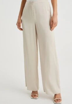 WE FASHION Wide Leg Look - Broek - Beige