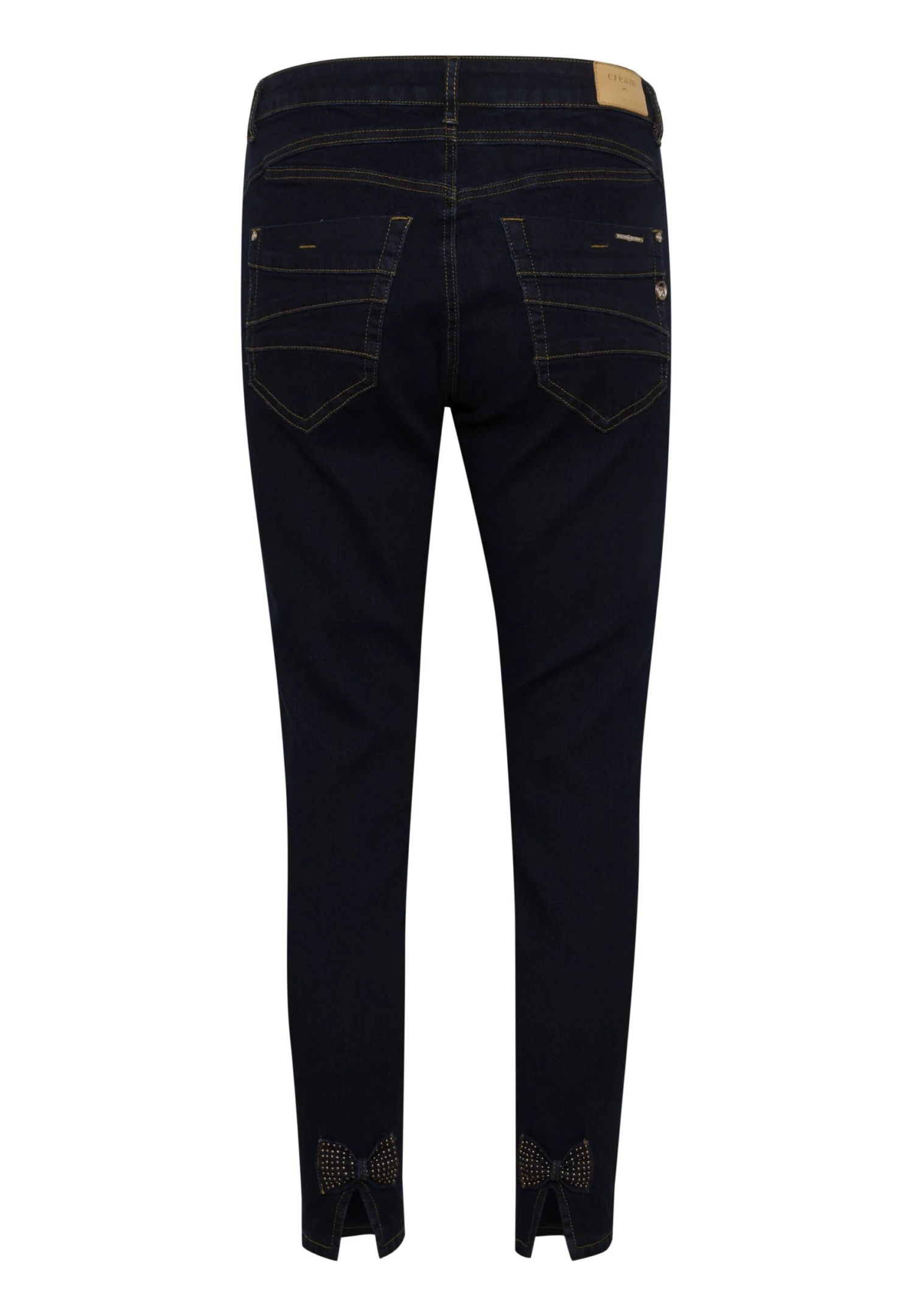 Cream Crsorya Deco Bow - Slim Fit Jeans - Rinse Dark Blue Denim Tobacco 6 Cream Crsorya Deco Bow - Slim Fit Jeans - Rinse Dark Blue Denim Tobacco - Afbeelding 6