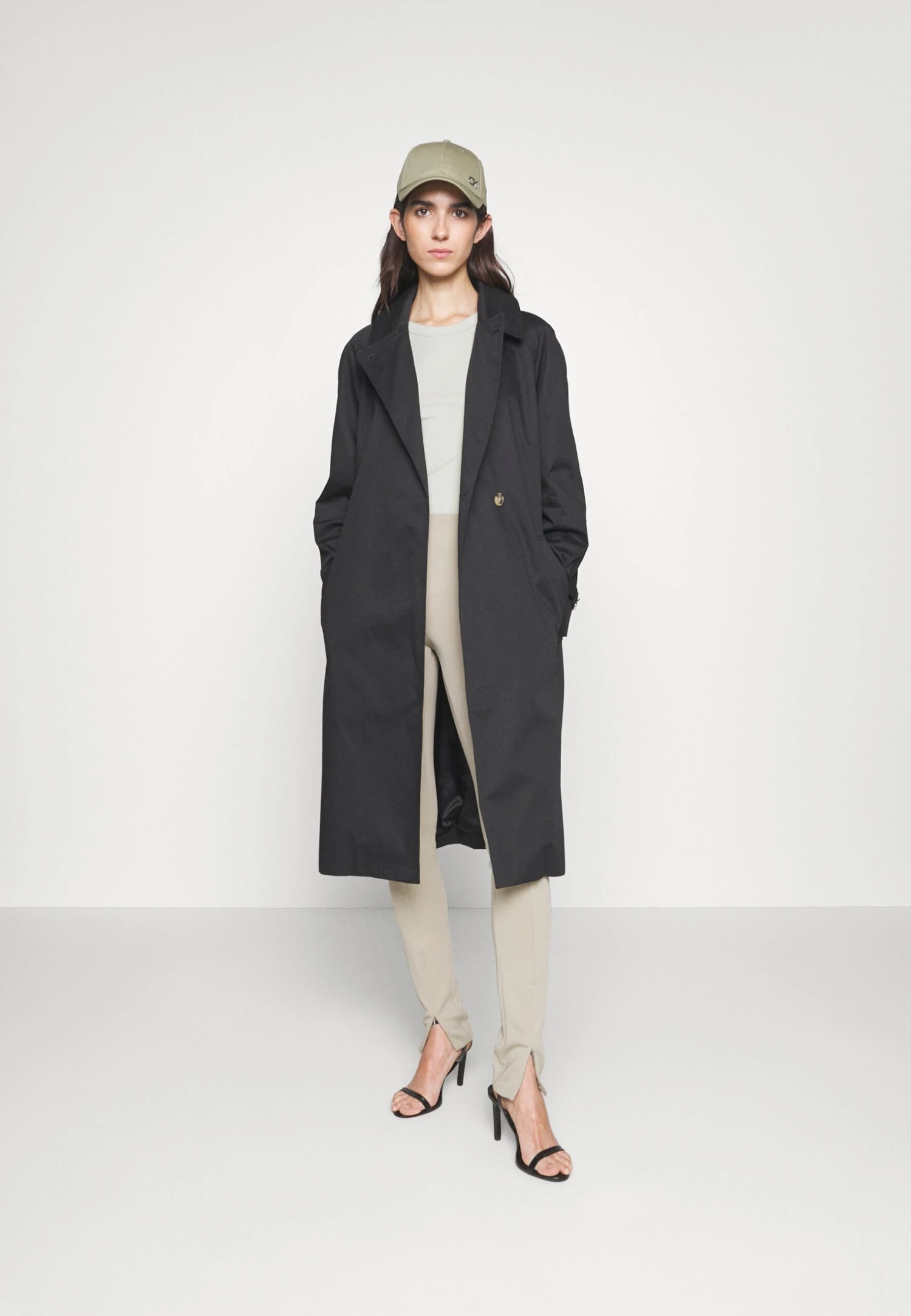 Calvin Klein Essential - Trenchcoat - Black 2 Calvin Klein Essential - Trenchcoat - Black - Afbeelding 2