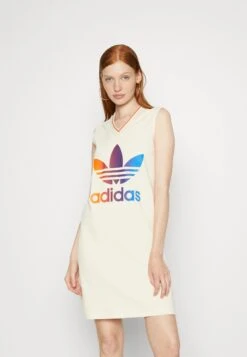 Adidas Originals Adicolor 70S V Neck Dress - Jurk - White -Only Mode Winkel 5efe9d9931e54a87b80a03879b75e39b