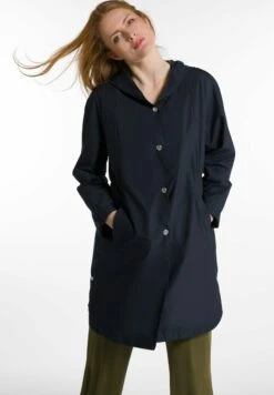 Ulla Popken Halflange Jas - Tiefdunkelblau