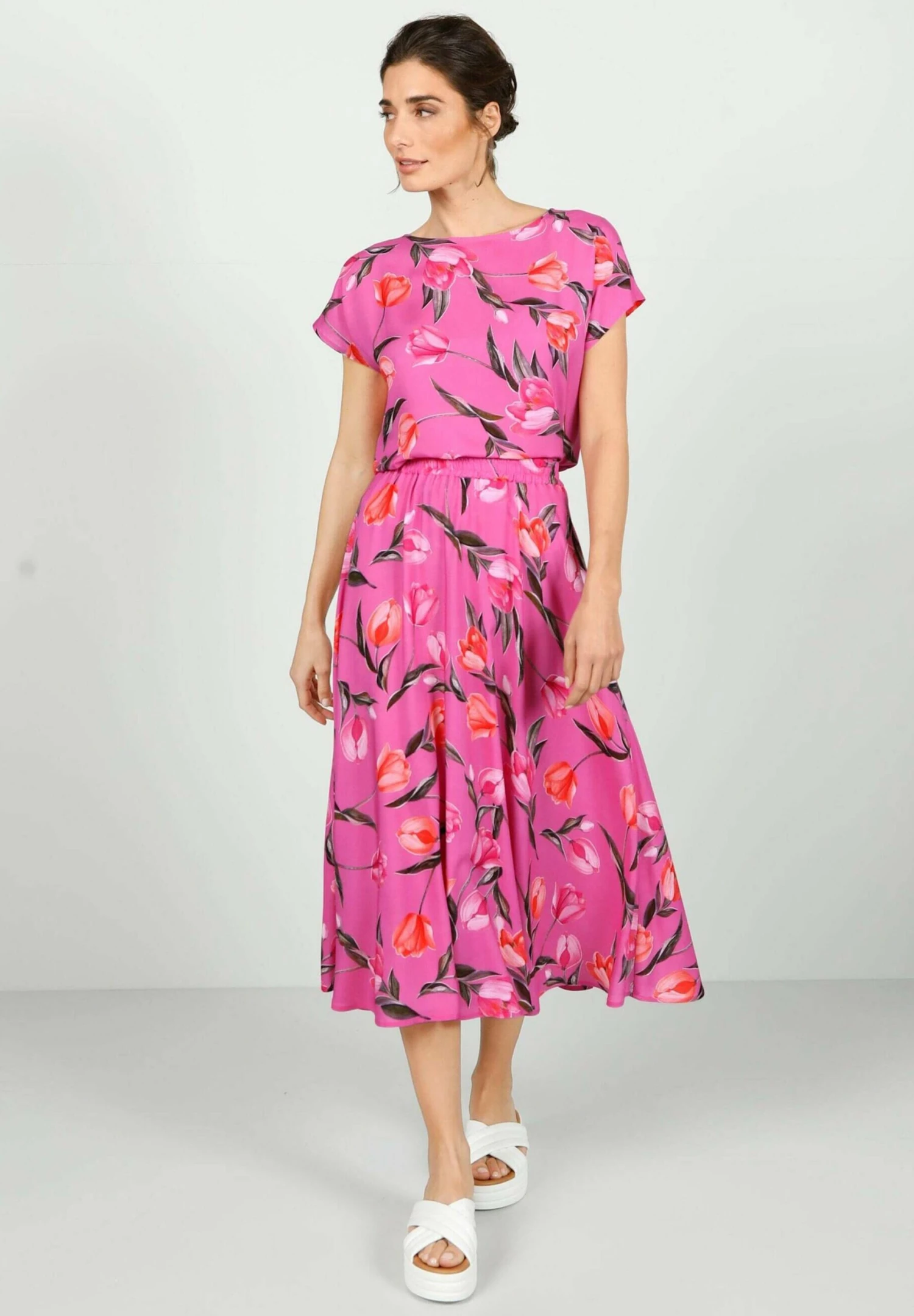 A-Lijn Rok - PinkGrün 2 A-Lijn Rok - PinkGrün - Afbeelding 2