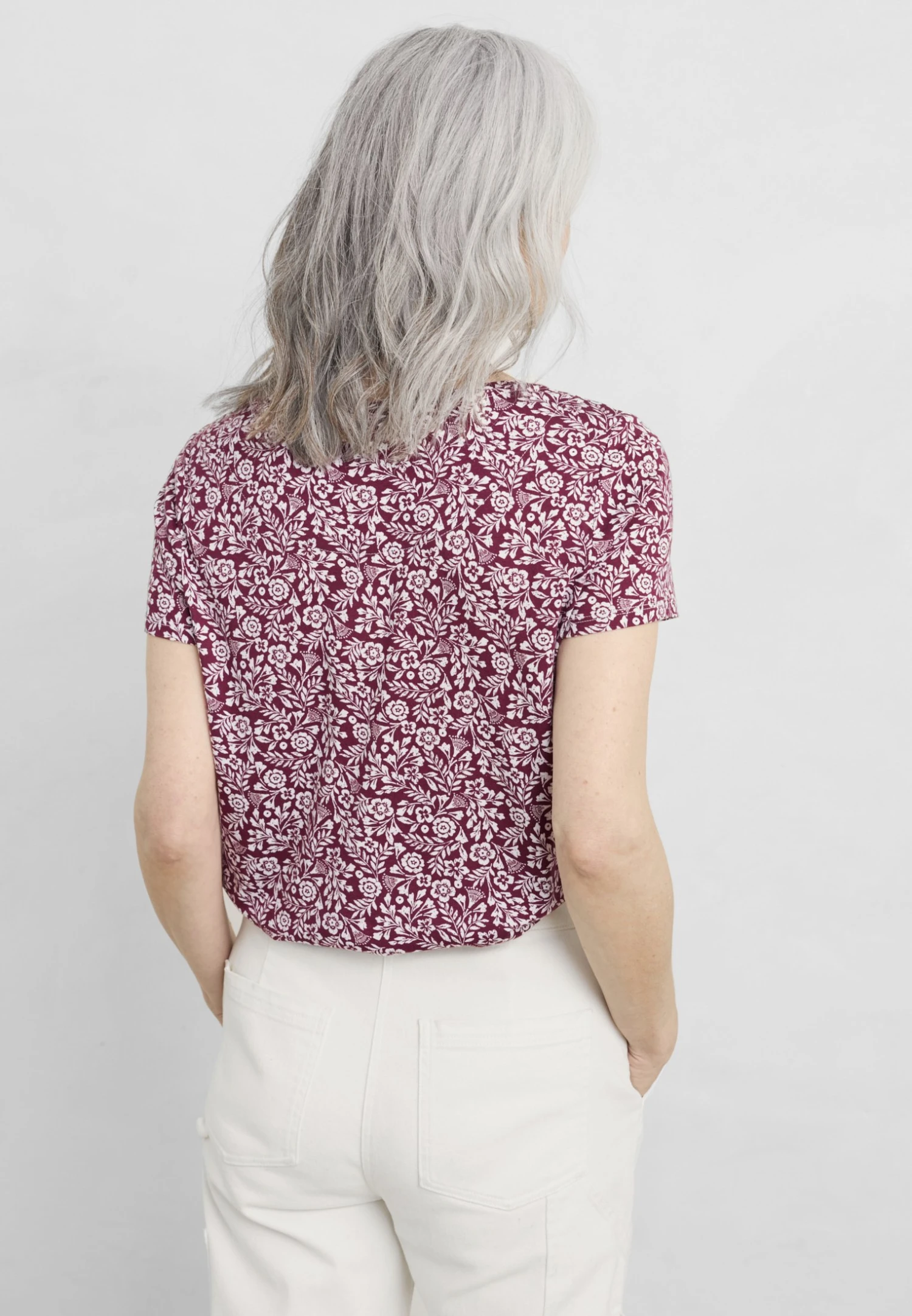 Appletree- T-Shirt Print - Carved Floral Dulse 3 Appletree- T-Shirt Print - Carved Floral Dulse - Afbeelding 3