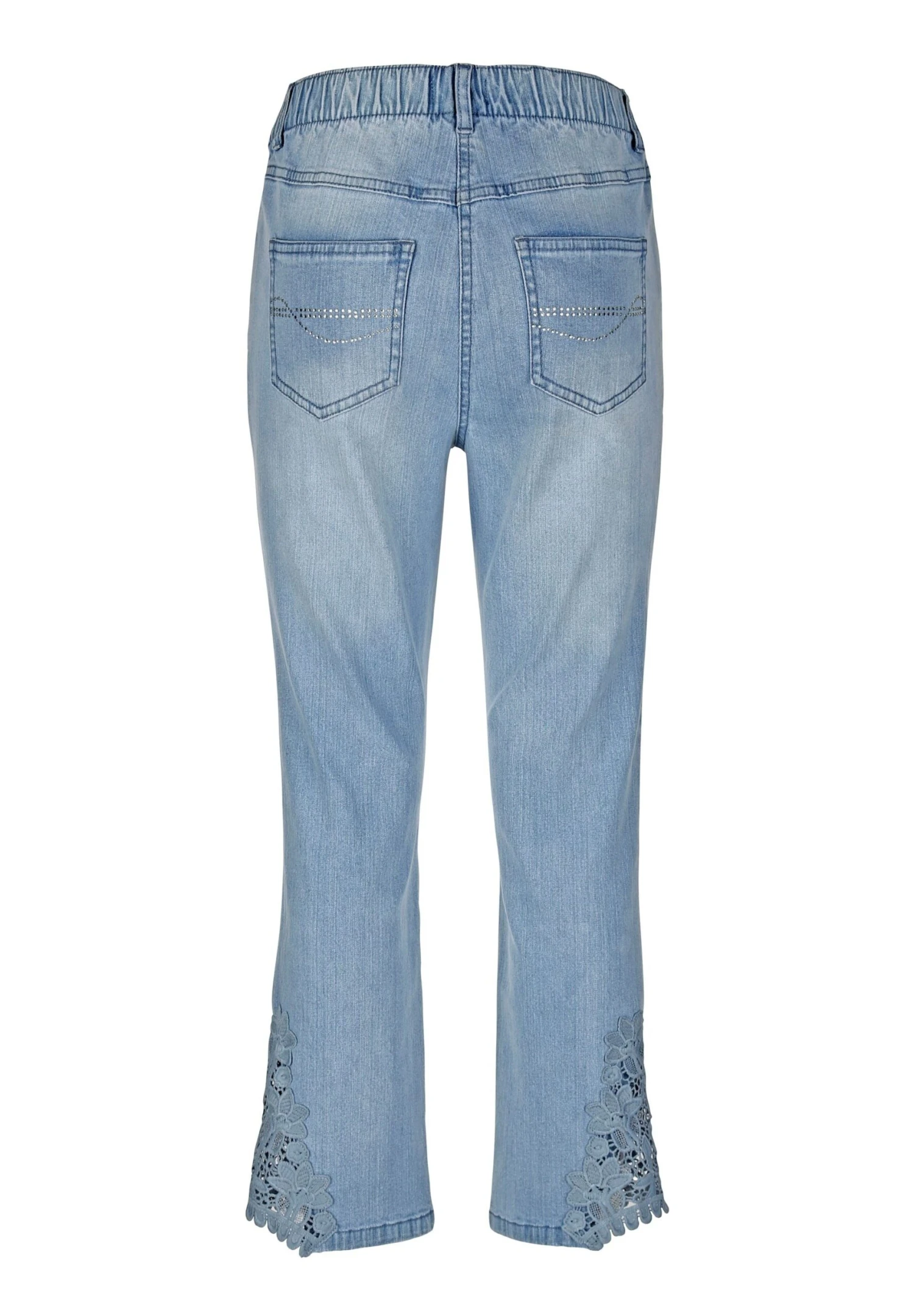 Flared Jeans - Blue Bleached 2 Flared Jeans - Blue Bleached - Afbeelding 2