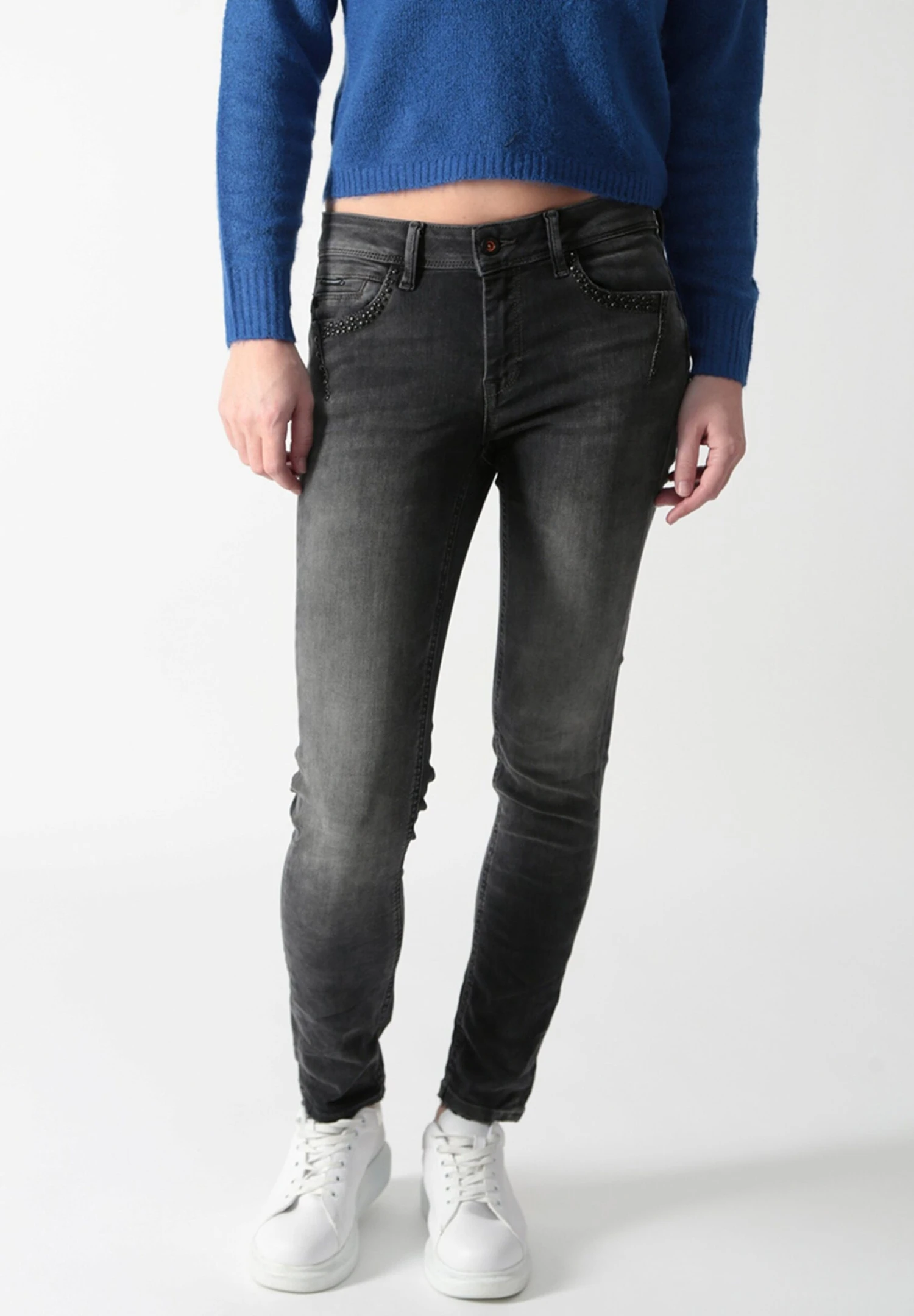 Misty Slim Fit- Slim Fit Jeans - Schwarz 1 Misty Slim Fit- Slim Fit Jeans - Schwarz