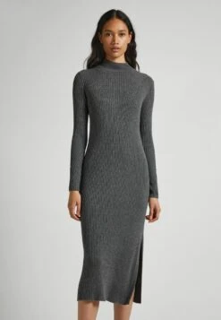 Pepe Jeans Dalia- Gebreide Jurk - Dark Grey