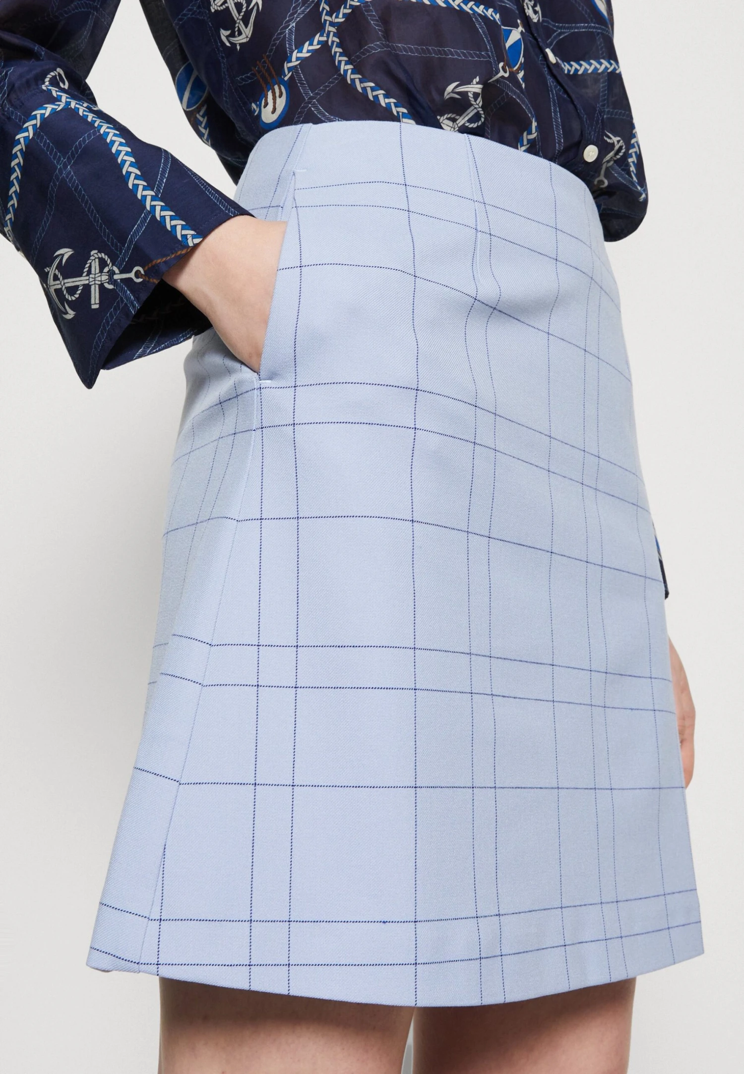 Selected Femme Slfthea Skirt - A-Lijn Rok - Blue Heron 4 Selected Femme Slfthea Skirt - A-Lijn Rok - Blue Heron - Afbeelding 4