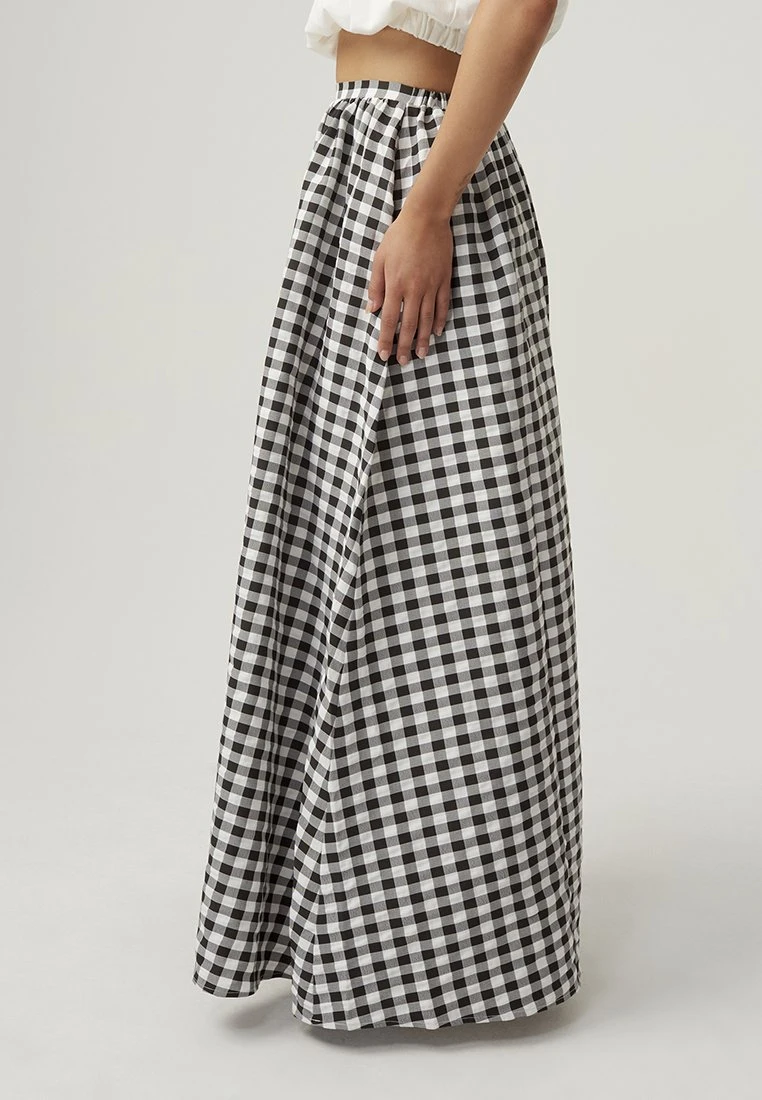 Liam- Maxirok - Gingham 3 Liam- Maxirok - Gingham - Afbeelding 3