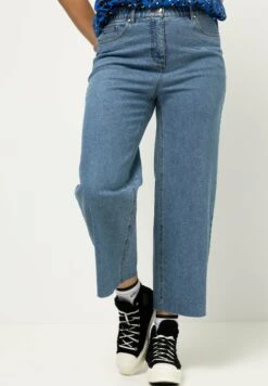 Cutted Onderaan - Straight Leg Jeans - Blue Denim