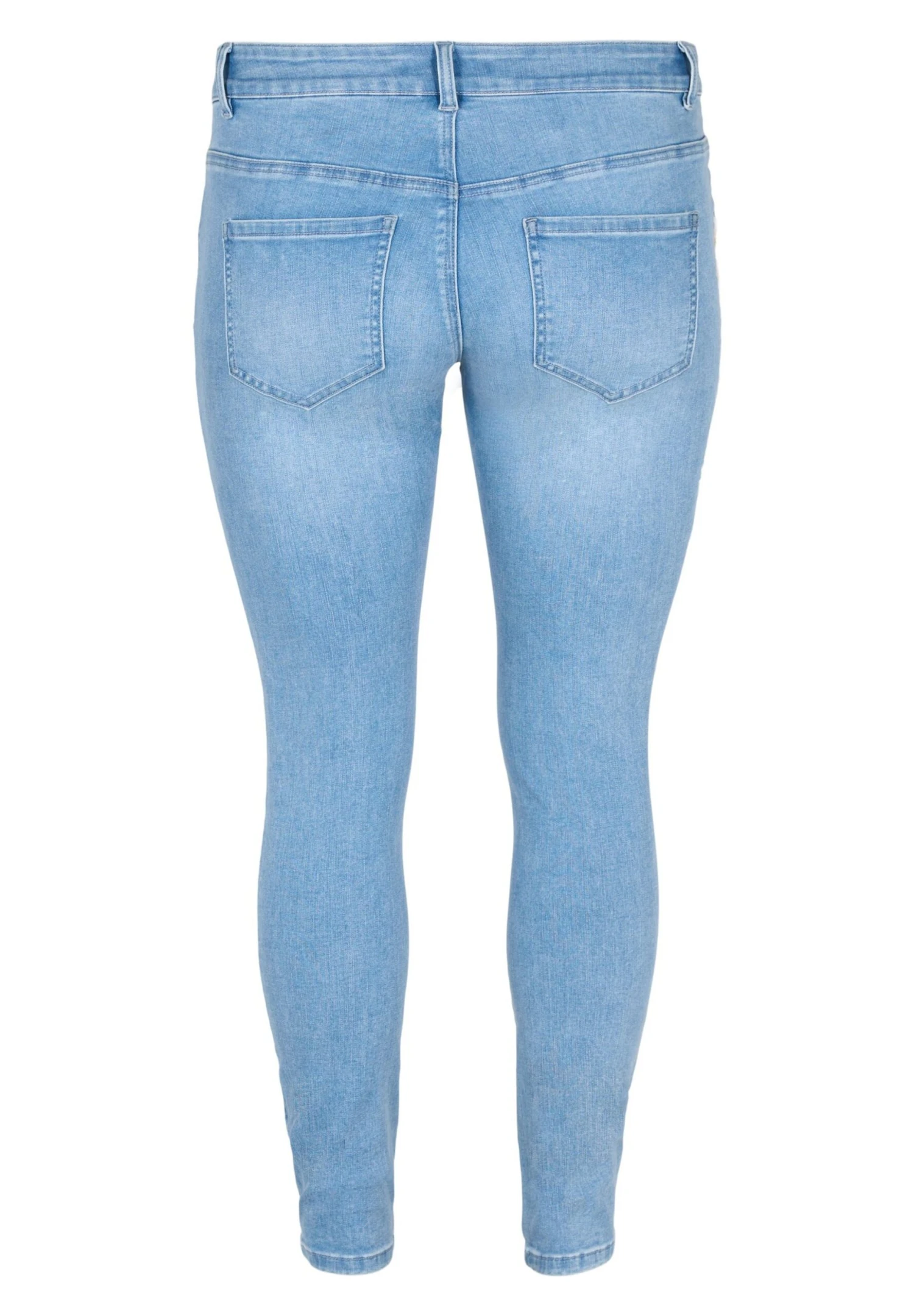 Zizzi Extra Sanna Mit Stickerei - Slim Fit Jeans - Light Blue 7 Zizzi Extra Sanna Mit Stickerei - Slim Fit Jeans - Light Blue - Afbeelding 7