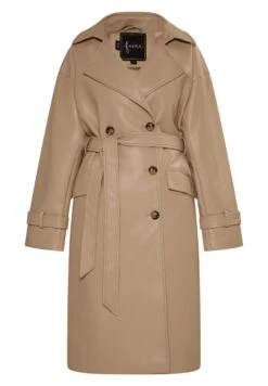 Faina Trenchcoat - Kamel -Only Mode Winkel 64900f937ab243929cfffc33454523a6
