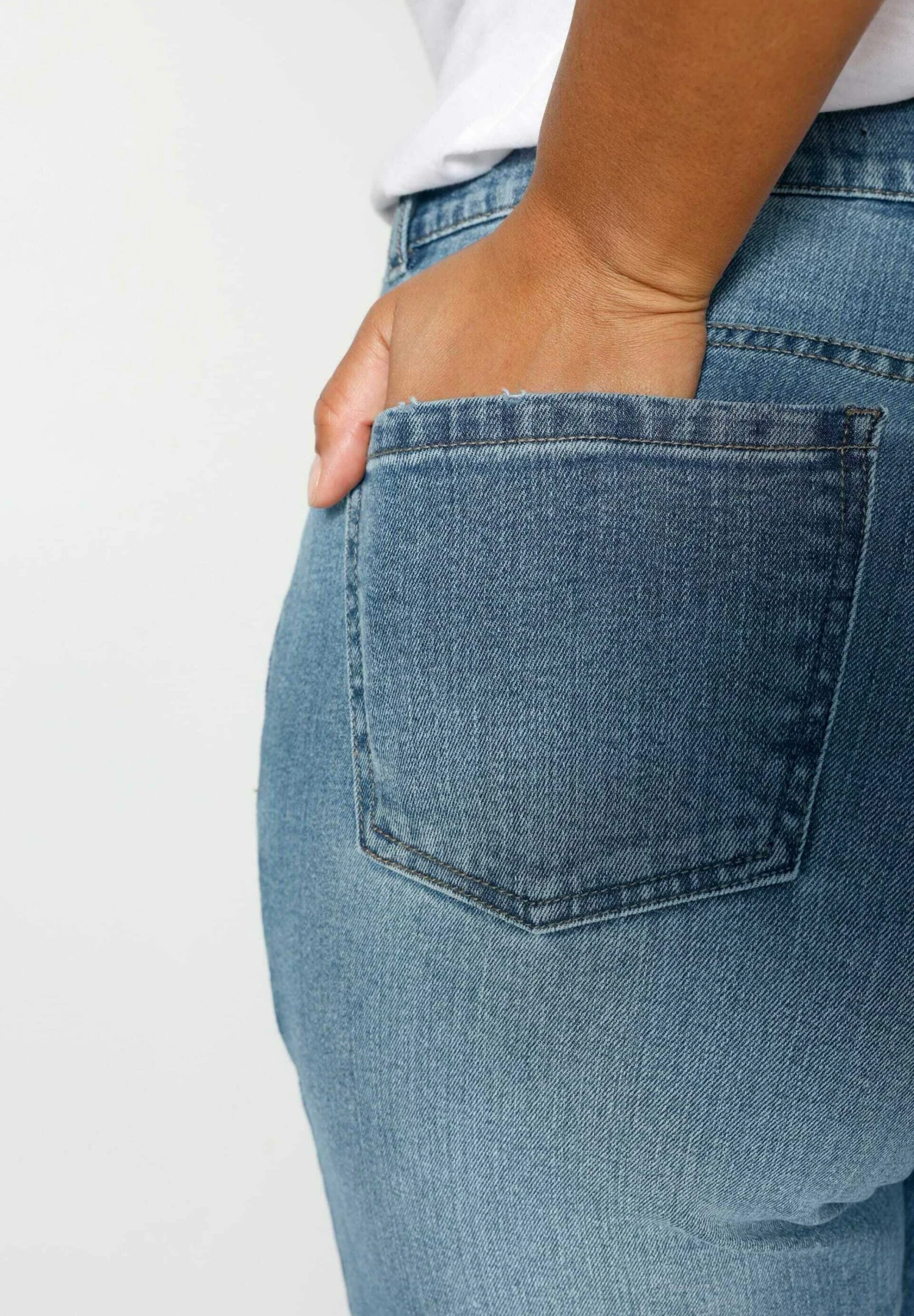 Slim Fit Jeans - Middle Blue 5 Slim Fit Jeans - Middle Blue - Afbeelding 5