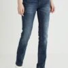 Tom Tailor Alexa - Straight Leg Jeans - Mid Stone Wash Denim Blue