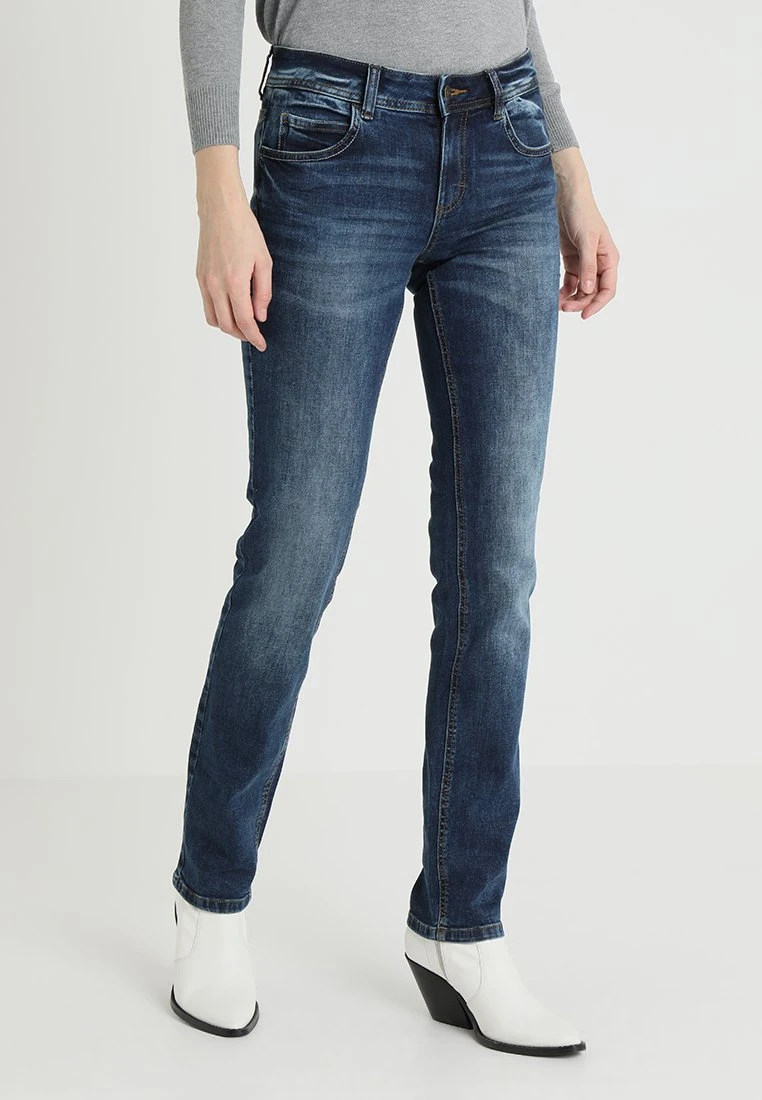 Tom Tailor Alexa - Straight Leg Jeans - Mid Stone Wash Denim Blue 1 Tom Tailor Alexa - Straight Leg Jeans - Mid Stone Wash Denim Blue