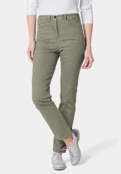 GOLDNER Straight Leg Jeans - Reed Green
