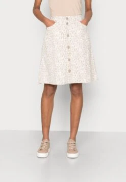 Cream Alma Skirt - A-Lijn Rok - Cobbelstone Leopard